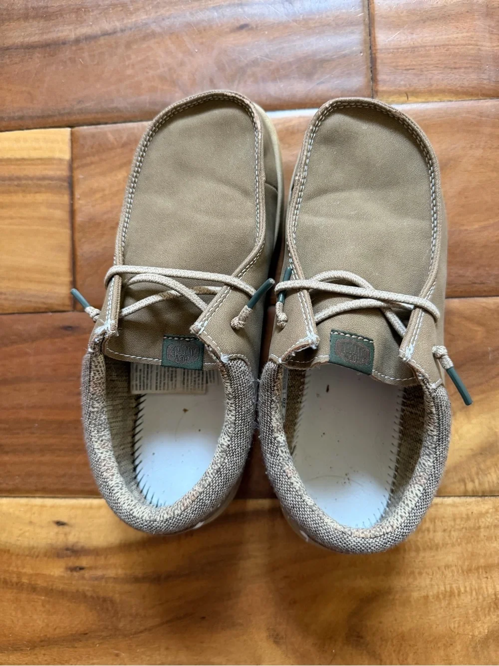 Hey Dude Kids Casual Tan Canvas Shoes J4